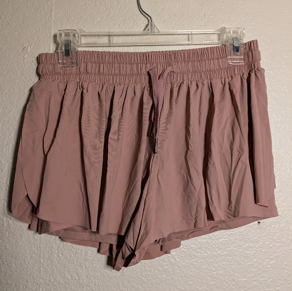 Blaosn Pink Athletic Shorts with Elastic Waistband and Drawstring Size Small - Picture 2 of 7